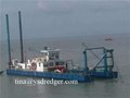 Hydraulic river sand dredger vessel for