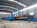 Sand suction ship for dredging in the