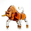 Hand Blown Prestige Bull Shaped Liquor Decanter 1000ml Glass Decanter for Alcoho