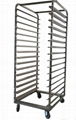 any size stainless steel bakery trolley