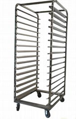 any size stainless steel bakery trolley rack for baking oven