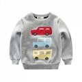Top quality Trendy Car Applique Long-sleeve Sweatshirt for Baby Boy and Boy 2