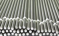 Chrome plated rod in material CK45 for hydraulic piston rods