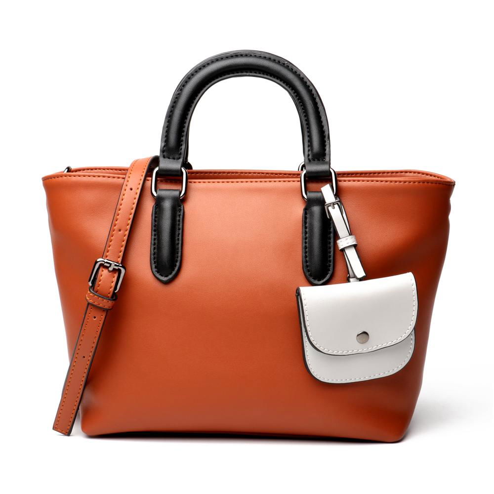 OEM Manufacturer Genuine Leather Handbag Tote Guangzhou Factory Handbag Shoulder