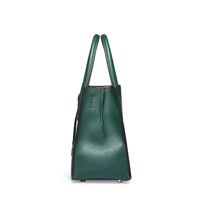 Genuine leather 100% handmade ladies bags handbag with long shoulder strap  4