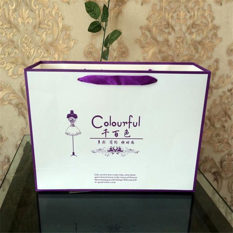 Customized luxury paper shopping bag,Factory hotsell paper bag gift packaging 2
