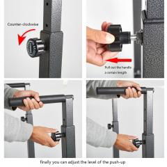 Heavy Duty Dip Pull Up Stand Parallel bar Home Gym 3