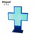 Double Sides Outdoor P10 LED Pharmacy Cross Sign 4