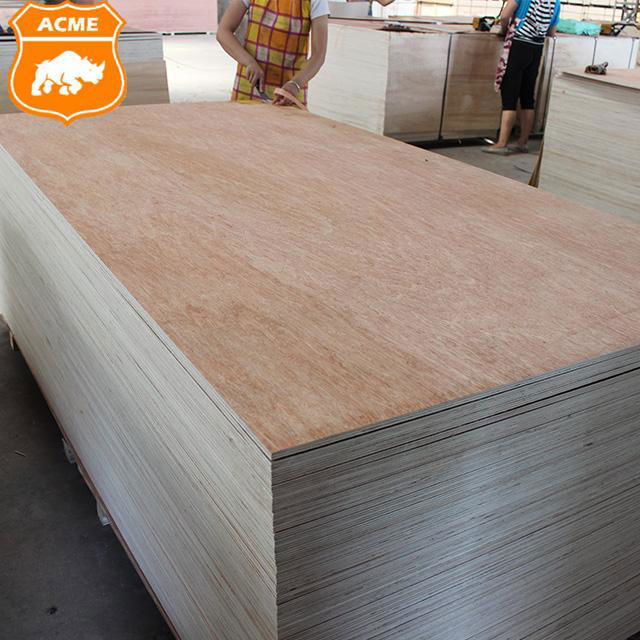 4mm 9mm E0 E1 glue commerical plywood sheet 