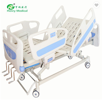 Low price of 4 cranks manual hospital beds for medical use