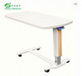 Fashion Patient Abs Adjustable Over Bed Table hospital bedside dining tray table 1