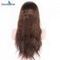 Straight #4 Silk Base Full Lace Wigs Brazilian Human Hair 4