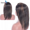 Lace Frontal Wigs Straight #1B-30 10 inch Human Hair Wigs 5