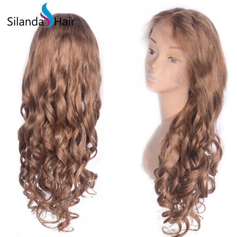 #27 Loose Wave Brazilian Remy Human Hair Lace Frontal Wig 3