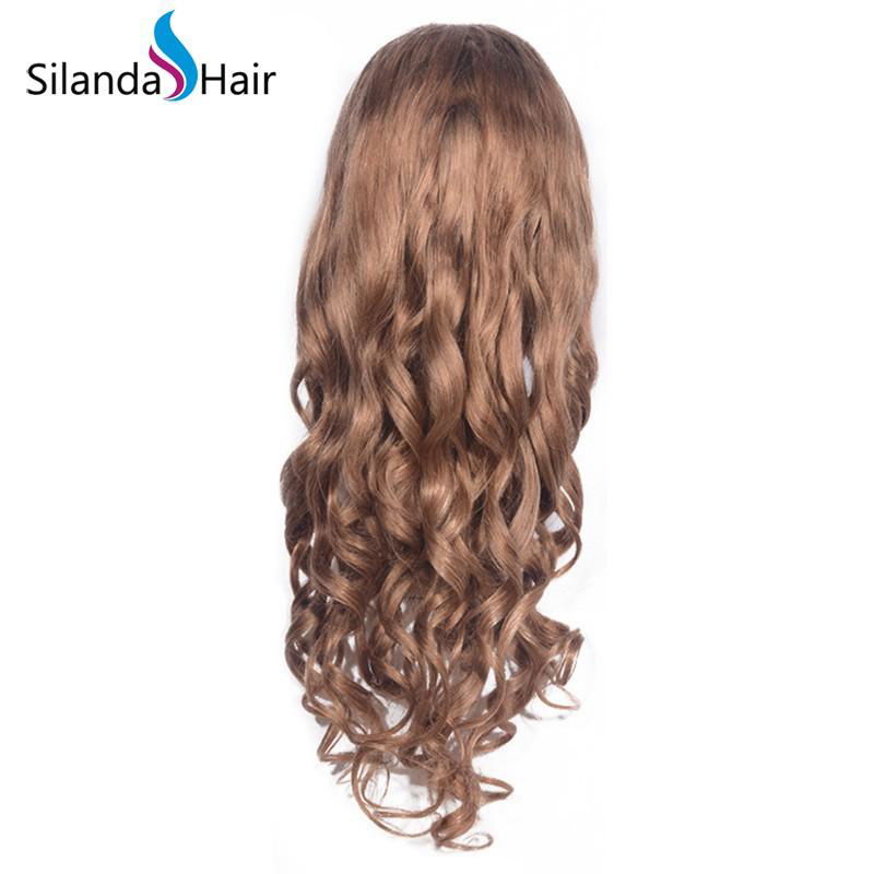 #27 Loose Wave Brazilian Remy Human Hair Lace Frontal Wig 5