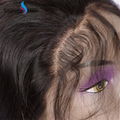 Brazilian Virgin Remy 100% Human Hair 360 Lace Closure #1B Natural Wave 4