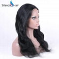 Nice #1B Body Wave Brazilian Remy Human Hair Lace Frontal Wigs 1