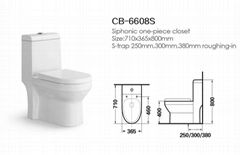 Hot sale s-trap 300mm sanitary ware