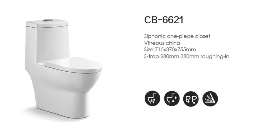 Competitive price water saving public chinese one piece closet toilet 2