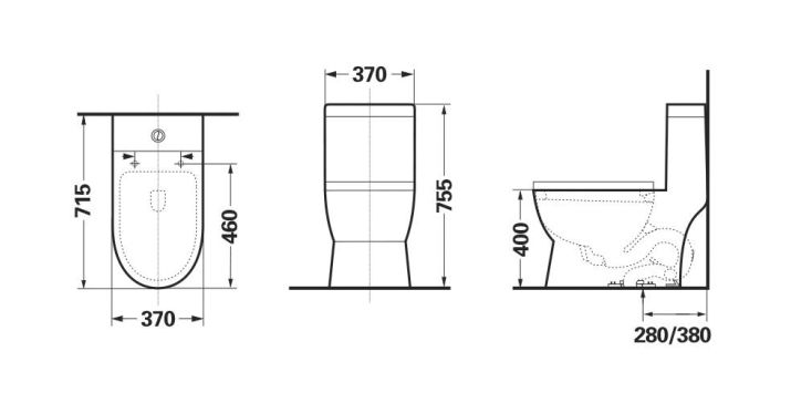 Competitive price water saving public chinese one piece closet toilet 3