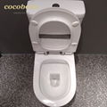 High quality rimless two piece toilet with UF toilet seat cover