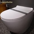 Most popular 180mm modern Bathroom washdown floor toilet 1