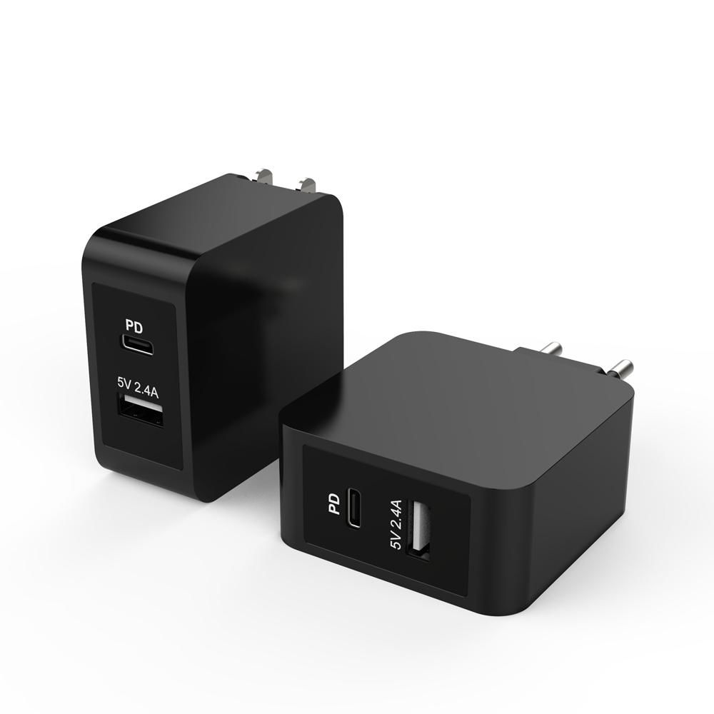 57W Fast Charging PD Chargers with Type-C and USB Port 2