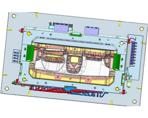 New energy vehicles Dashboard and auxiliary parts Mould 3