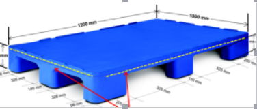 HDPE Injection Plastic Transportation Pallet Mould 3