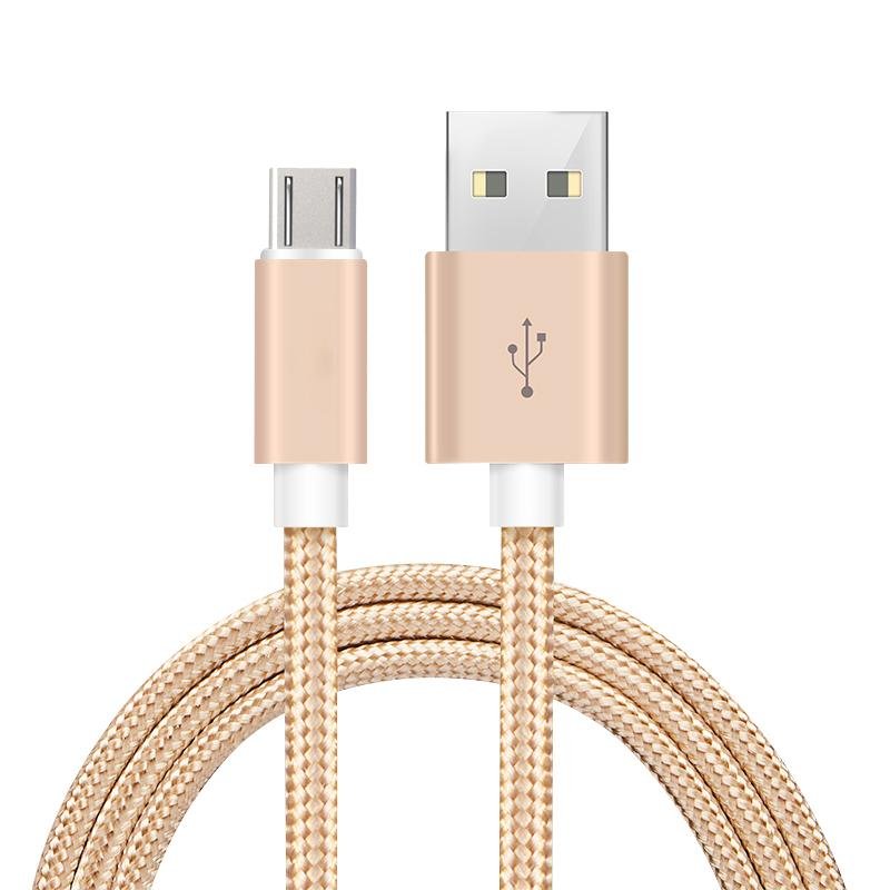 2018 Hot Selling 1M Fast Charging Braided USB Cable for Android