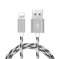 CE Certification Hot selling 1M 3ft  Tiger Pattern Braided USB Cable for iPhone