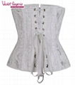 26pcs steel boned waist trainer Sexy Corset Hot Shaper embroidery 2