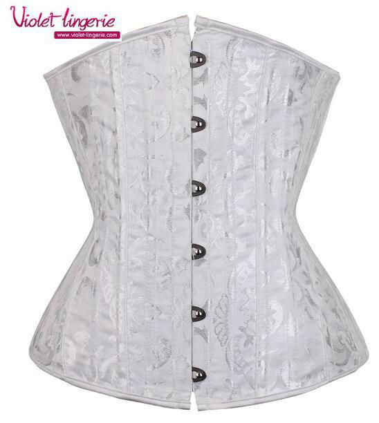 26pcs steel boned waist trainer Sexy Corset Hot Shaper embroidery 5