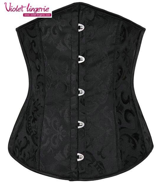 sexy underbust corset lace up firm waist trainer 2