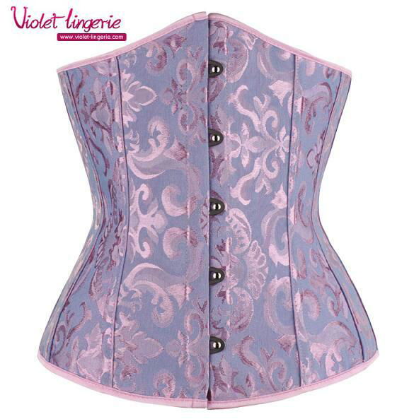sexy underbust corset lace up firm waist trainer 4