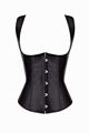 Black Steel Boned Underbust Corset Lace Up Shaper Wholesale Bustier 2