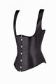 Black Steel Boned Underbust Corset Lace Up Shaper Wholesale Bustier 5