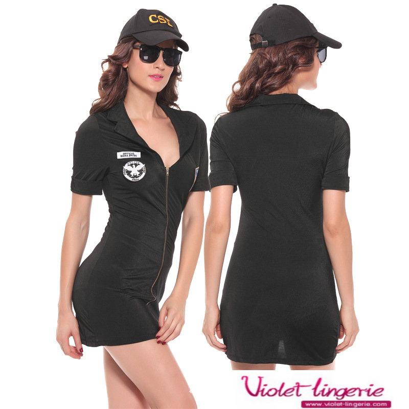 Sexy Police Women Costsume Adult Uniform Lingerie