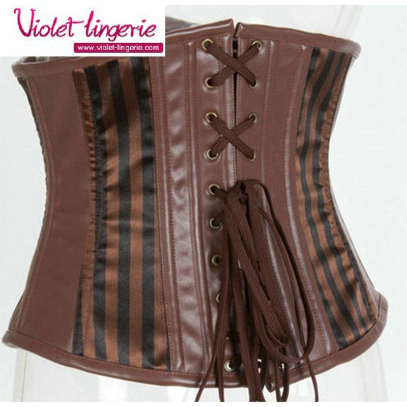 Sexy Underbust Corset Steam Punk Waist Trainer 3