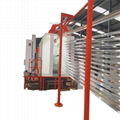 horizontal powder coating equipment for