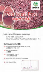  red yeast rice extract powder 0.2% Monacoln K 