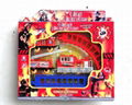 Fire fighting truck Hot sales train track electric railway set Baby educational  3