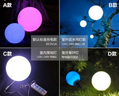 Led outdoor floor light 16 colors changing decoration atmosphere lamp