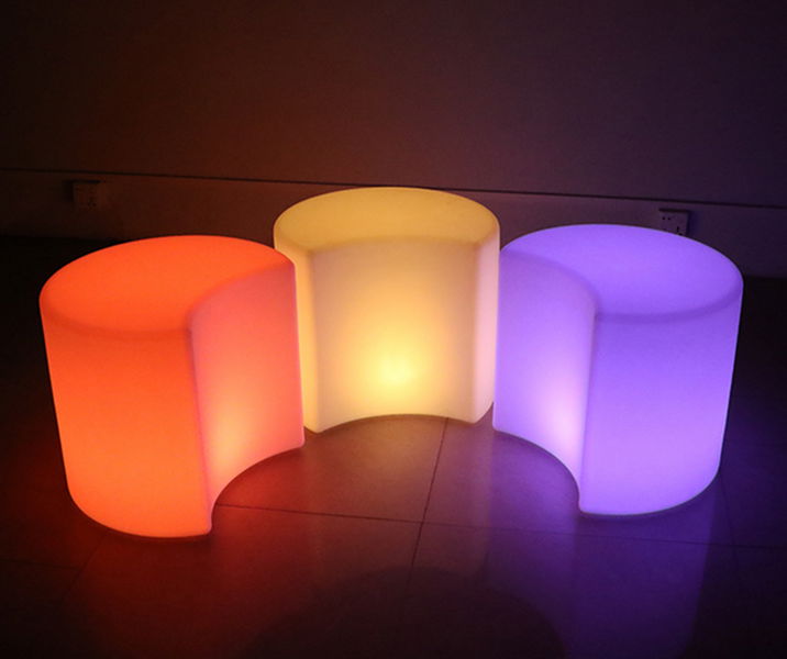 16 RGB colors lighting led coffee table and chair stool 4