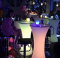 Infrared remote control illuminated led party cocktail tables and stool