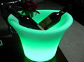 Fashionable design modern garden decorate led plastic flower pots