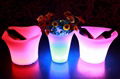 Fashionable design modern garden decorate led plastic flower pots 4