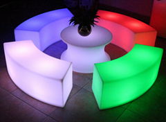 Club modern fashionable led bar stool chair cube