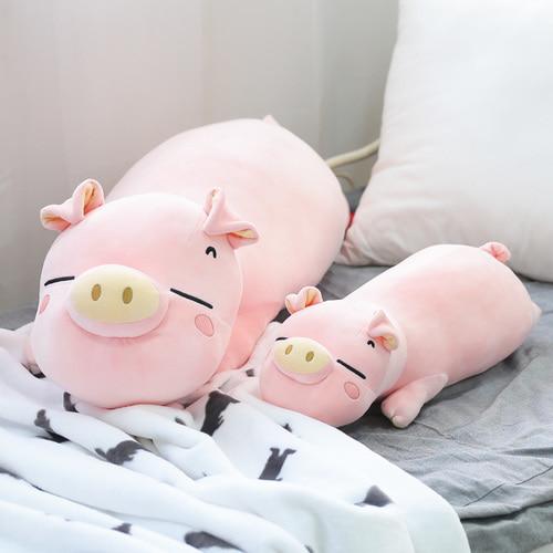 comfortable Stuffed Animal Mochurai plush large pig body pillow 70cm 2