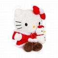 Stuffed hello kitty graduation plush toy Christmas gift L 38cm(650g) M 30cm(270g